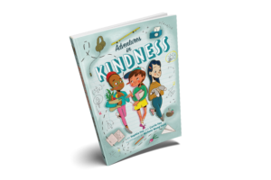 mockup of the book Adventures in Kindness