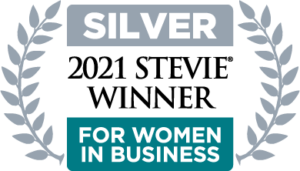 2021 Silver stevie award winner for women in business