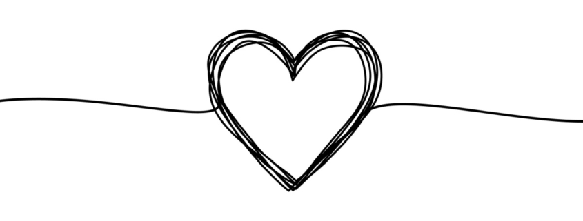 A line drawing of a heart.