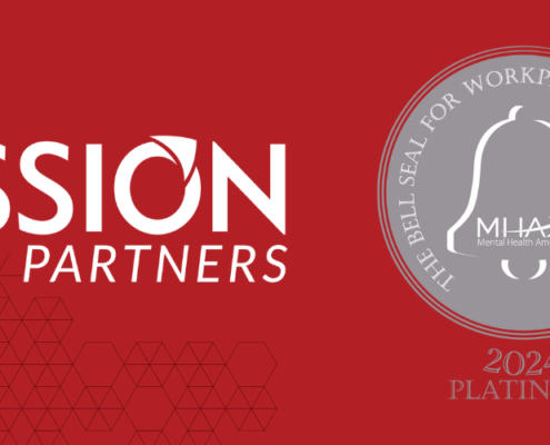 Mission Partners logo, Mental Health America Bell Seal 2024 logo