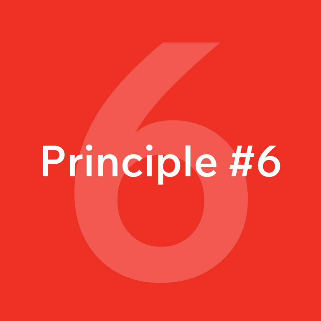 Principle #6