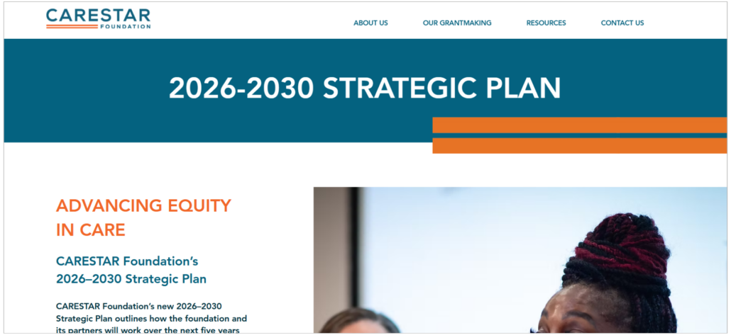 CARESTAR Strategic Plan Website Page